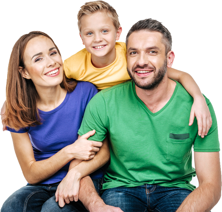 Happy Family Portrait Smiling PNG Image