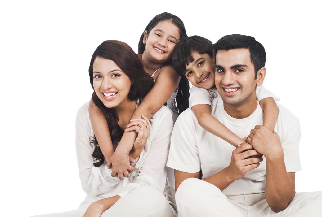 Happy Family Smiling Together PNG Image