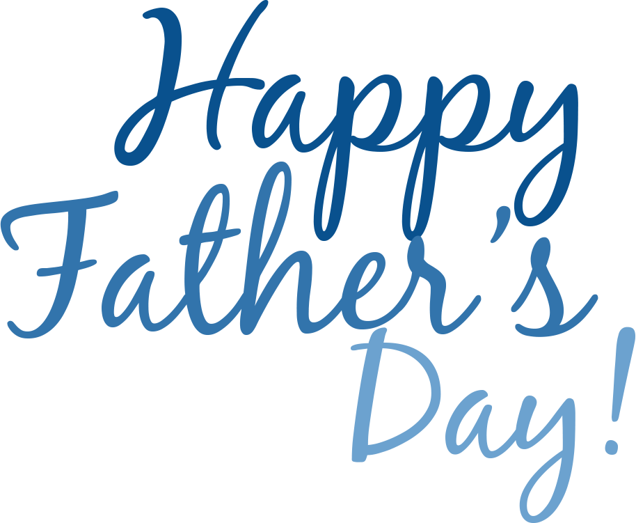 Happy Fathers Day Celebration Text PNG Image