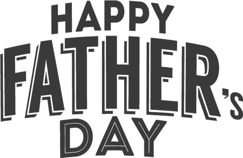 Happy Fathers Day Text PNG Image