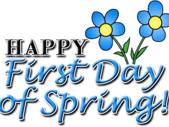 Happy First Dayof Spring Greeting PNG Image