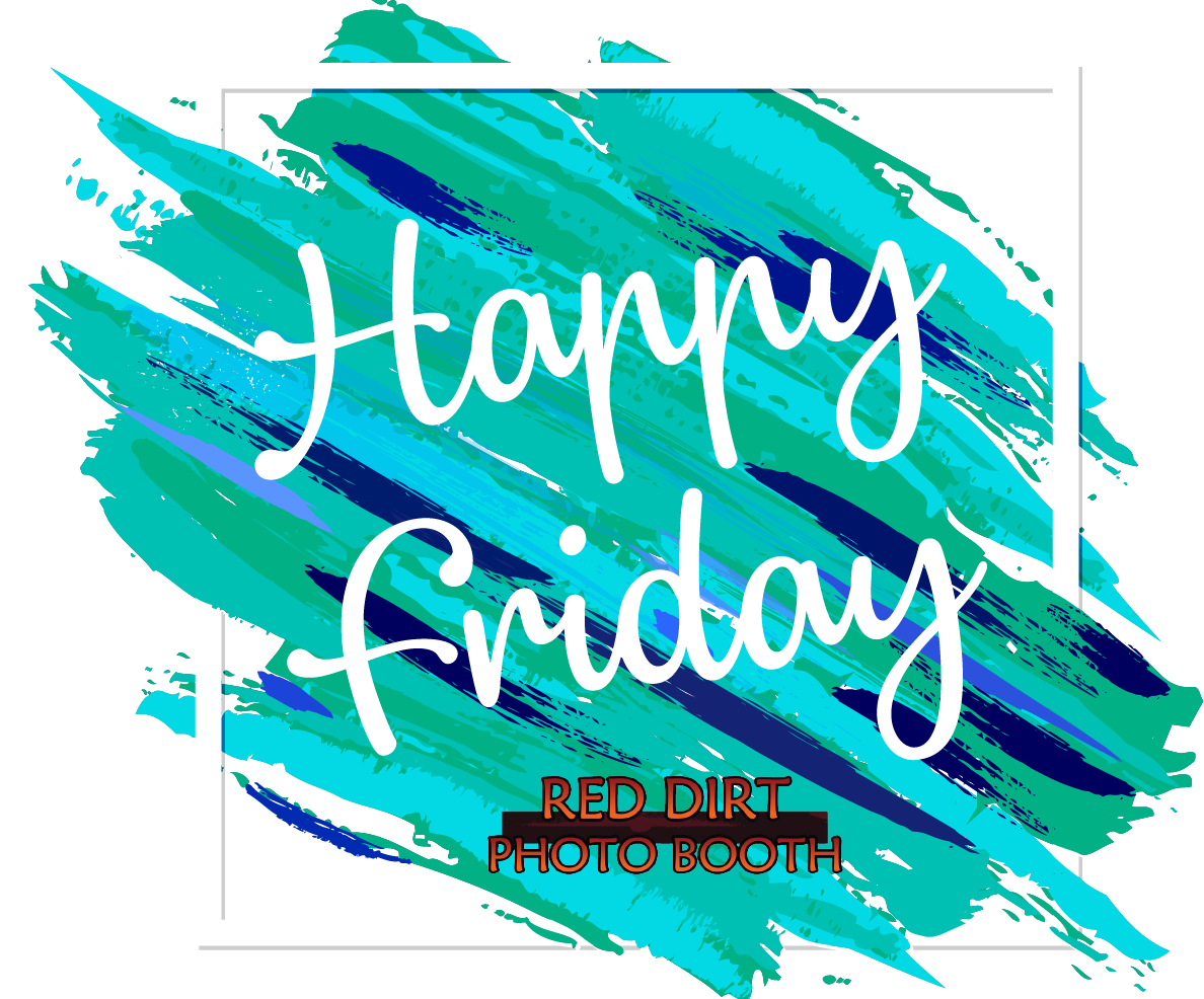 Happy Friday Brush Stroke Design PNG Image