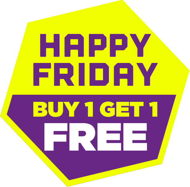 Happy Friday Buy One Get One Free Offer PNG Image