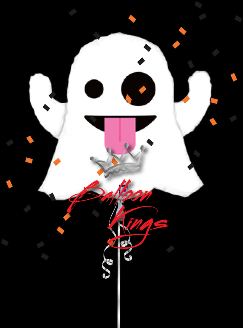 Happy Ghost Balloon PNG Image