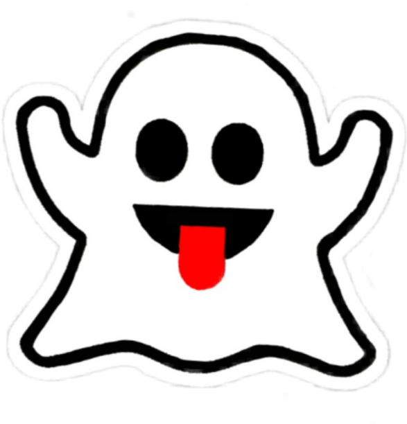 Happy_ Ghost_ Snapchat_ Sticker.png PNG Image