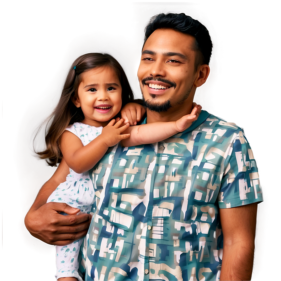 Happy Girl Dad Png Olf PNG Image