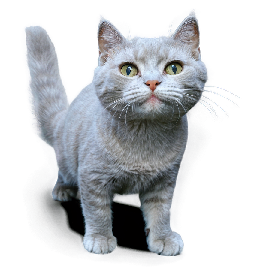 Happy Grey Cat Png Rpq PNG Image