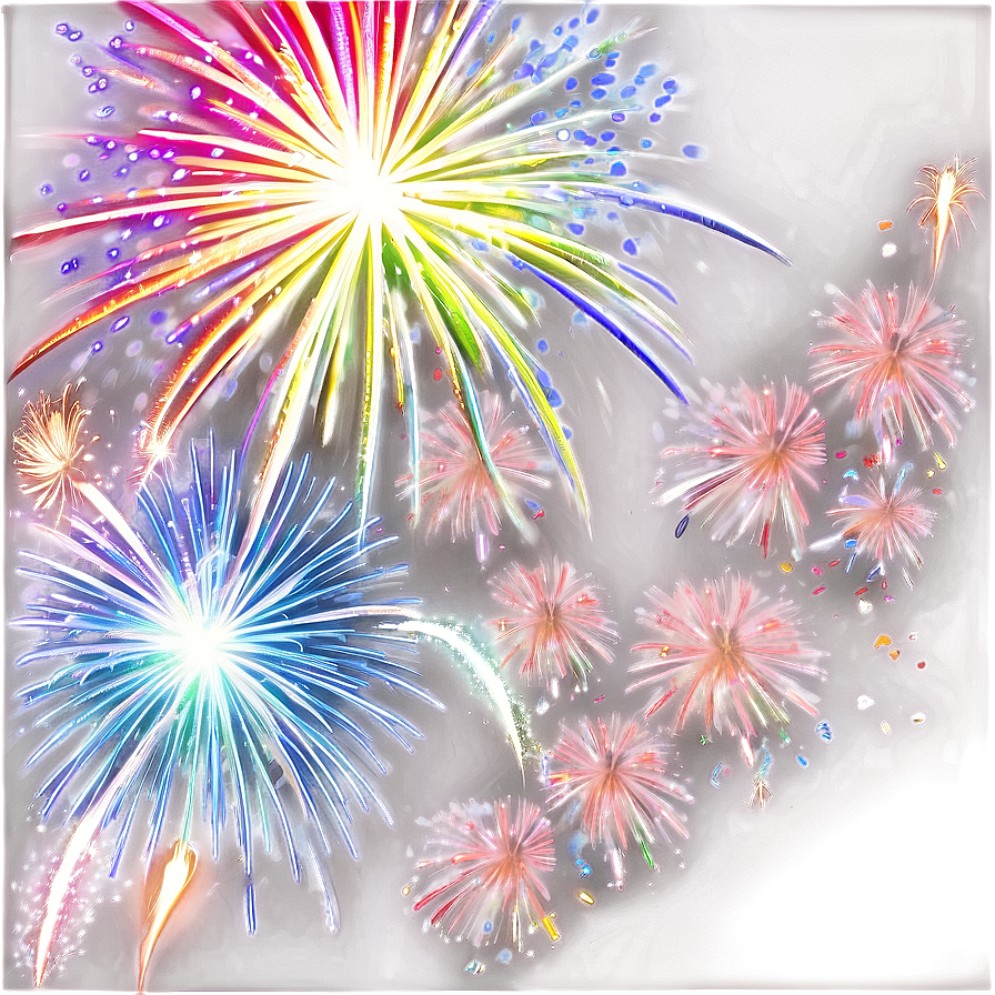 Happy Holidays Festive Fireworks Png Jjd PNG Image