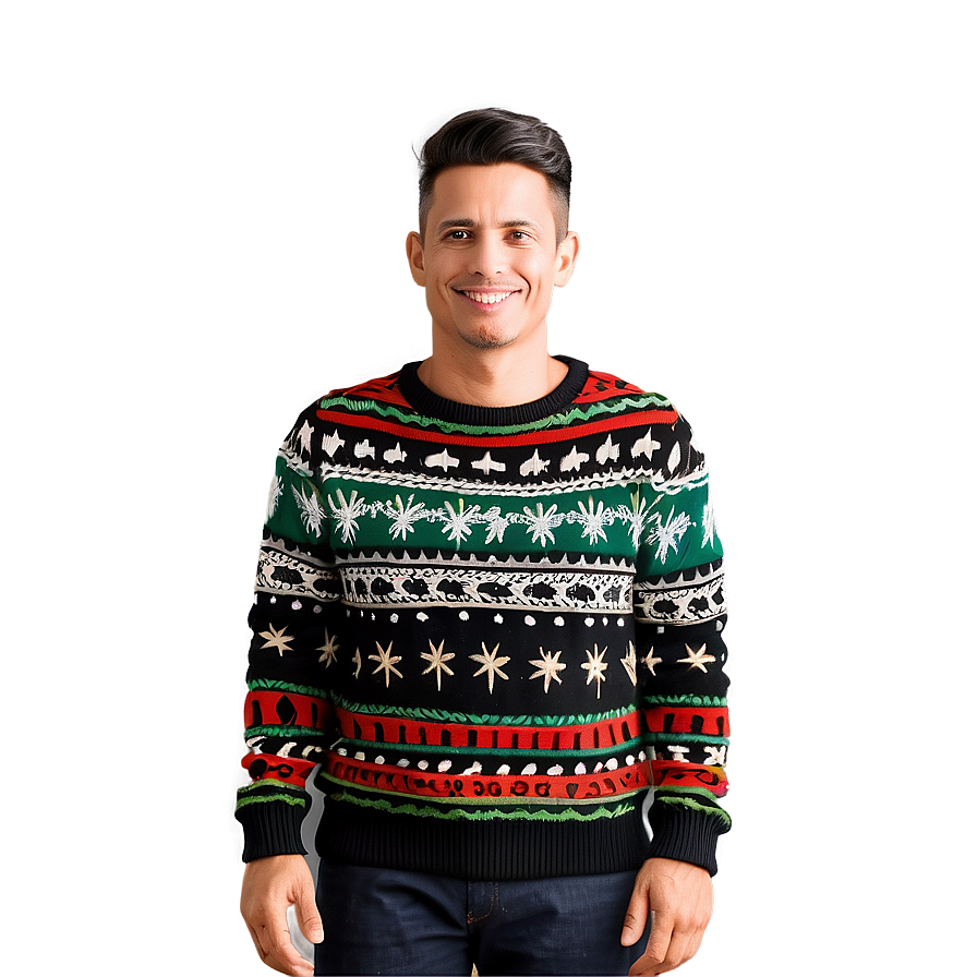 Happy Holidays Winter Sweater Png 60 PNG Image