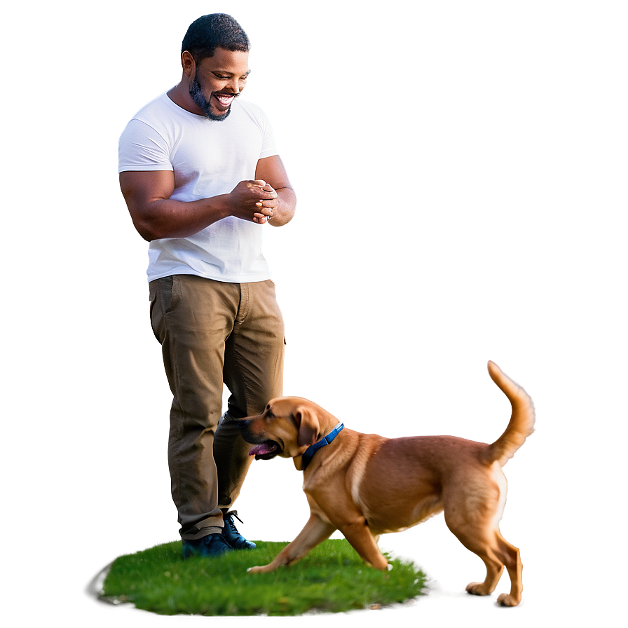 Happy Man With Pets Png 06272024 PNG Image