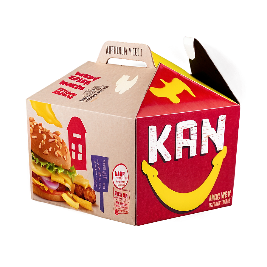 Happy Meal Box With Wraps Png Jwq PNG Image