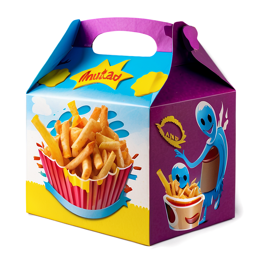 Happy Meal Box With Wraps Png Ssv21 PNG Image