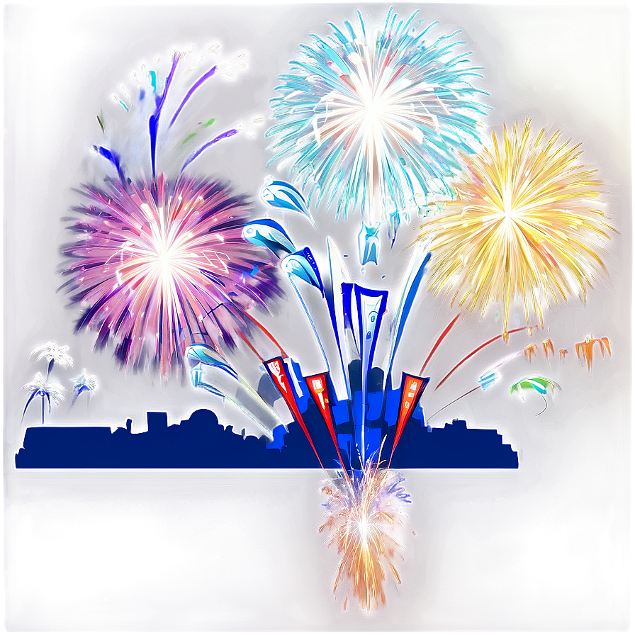 Happy New Year Firework Show Png 89 PNG Image