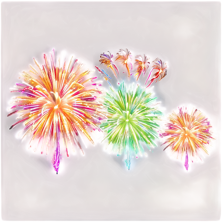 Happy New Year Firework Show Png Qfn PNG Image