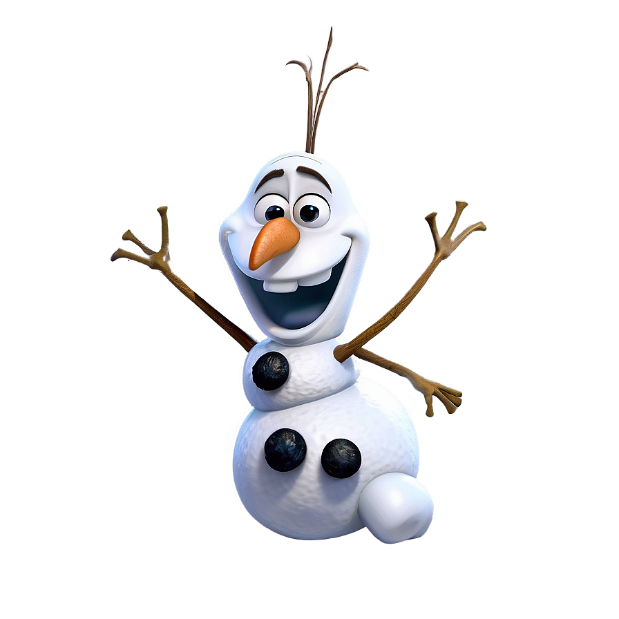 Happy Olaf Cartoon Png Quw PNG Image