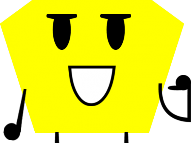 Happy Pentagon Cartoon Character PNG Image