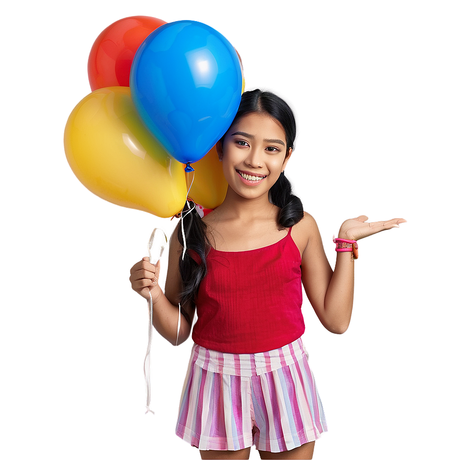 Happy Person With Balloons Png 83 PNG Image