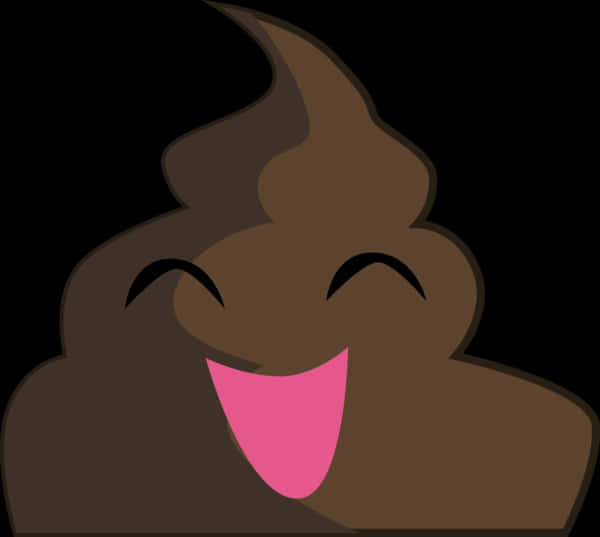 Happy Poop Emoji Graphic PNG Image