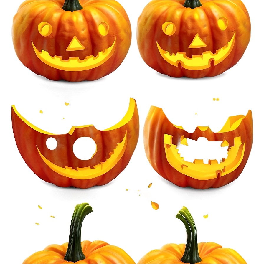 Happy Pumpkin Face Png Age PNG Image