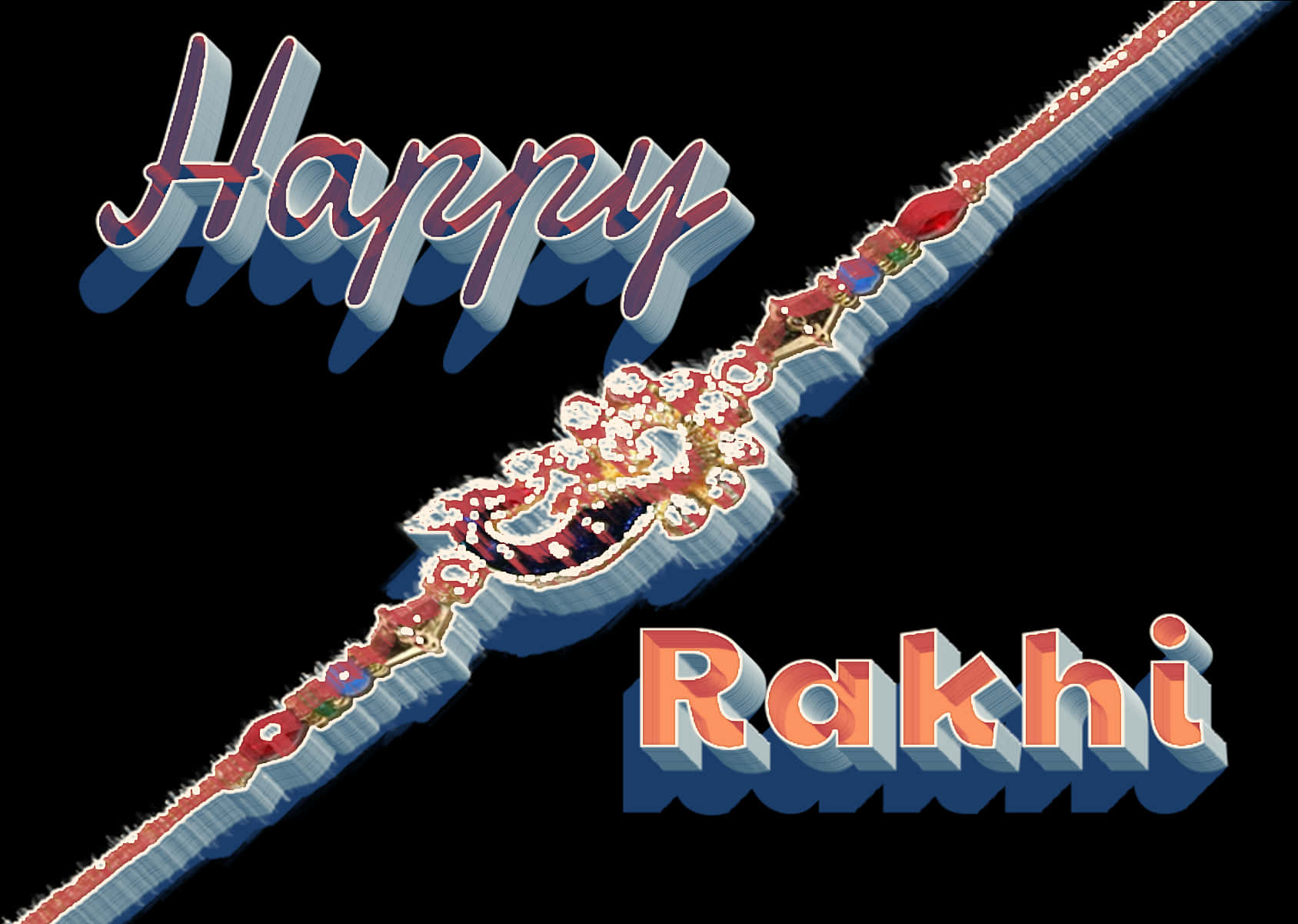 Happy Rakhi Celebration PNG Image