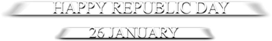 Happy Republic Day26 January Banner PNG Image