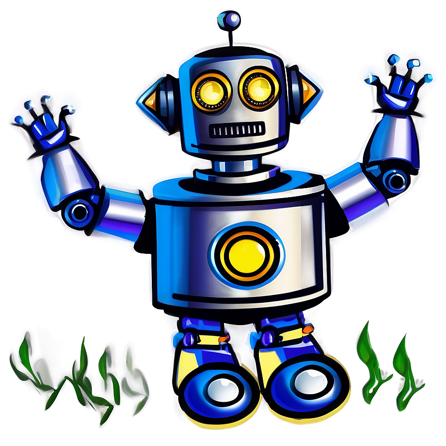 Happy Robot Clipart Png 4 PNG Image