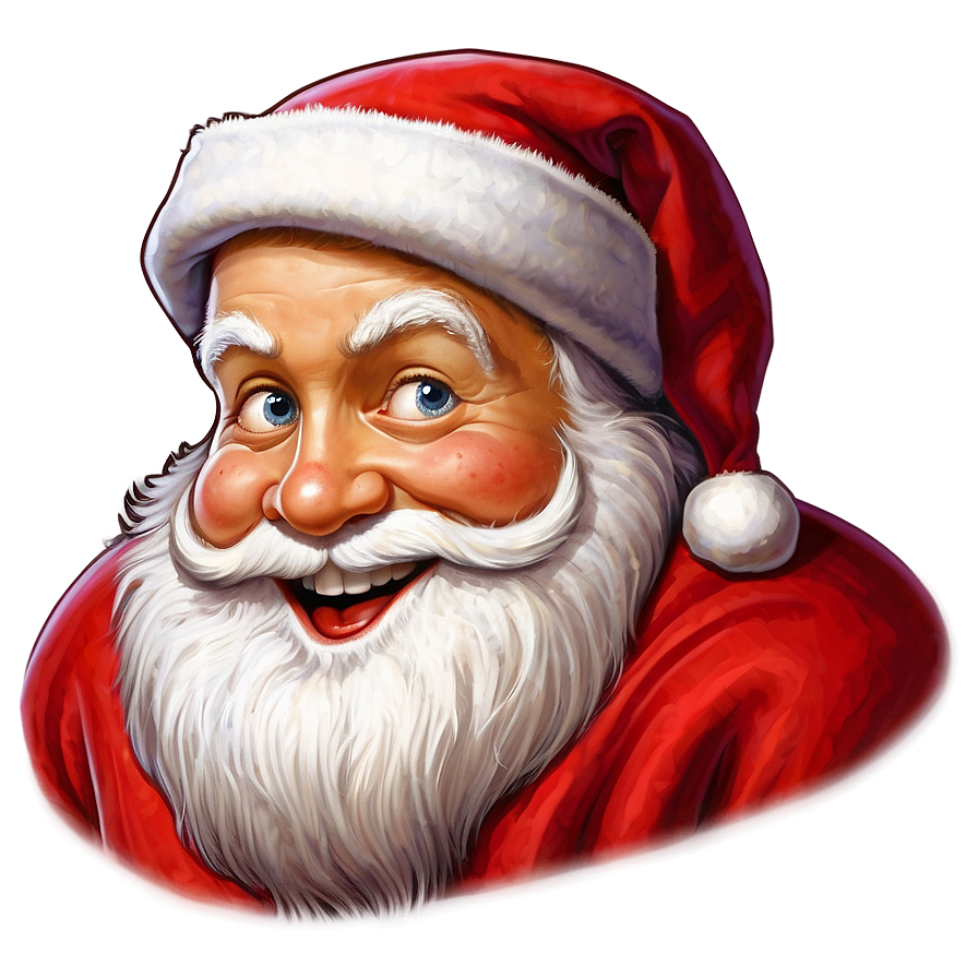 Happy Santa Claus Face Png Rst8 PNG Image