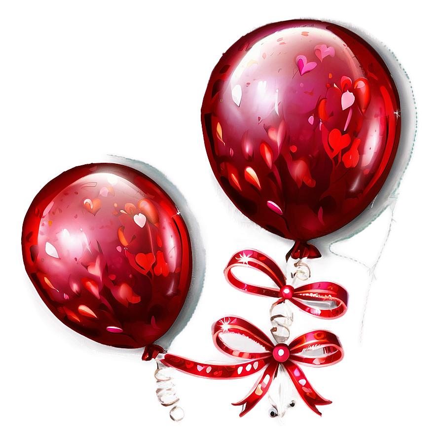 Happy Valentines Balloons Decor Png 76 PNG Image