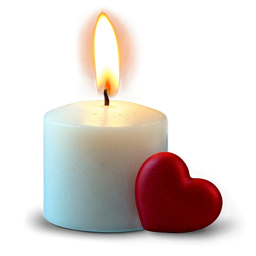 Happy Valentines Day Candle Png 05232024 PNG Image