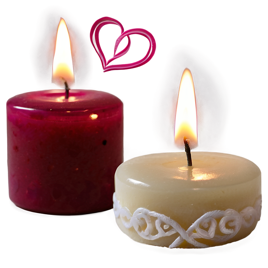 Happy Valentines Day Candle Png 05232024 PNG Image