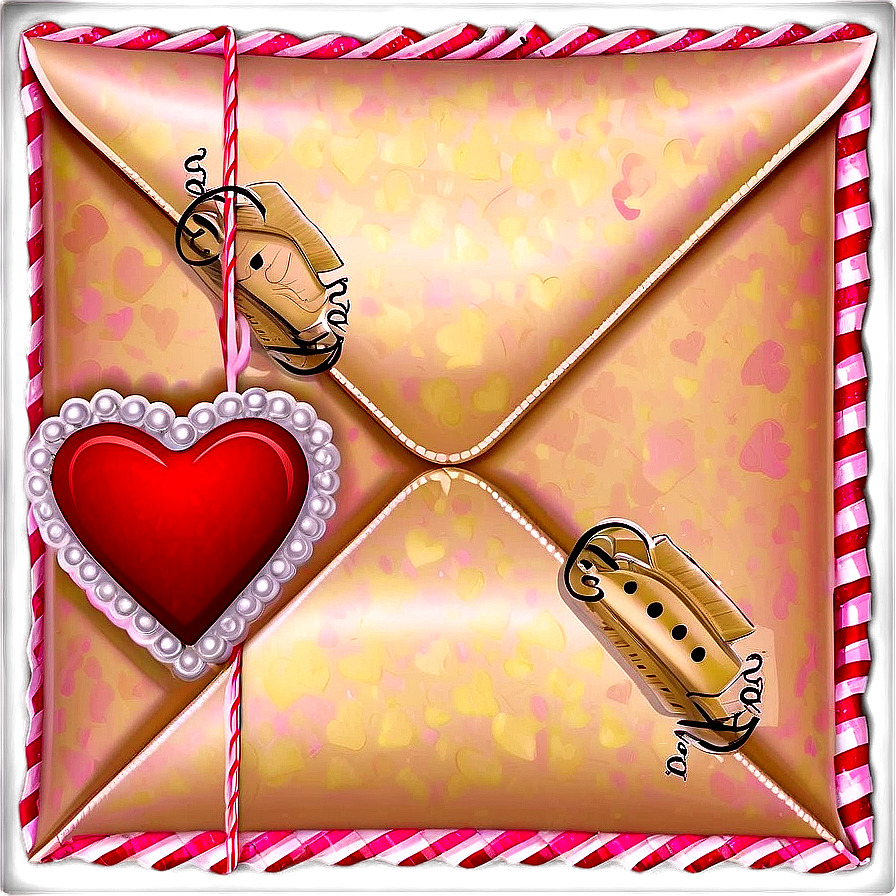 Happy Valentines Day Envelope Png Urf PNG Image