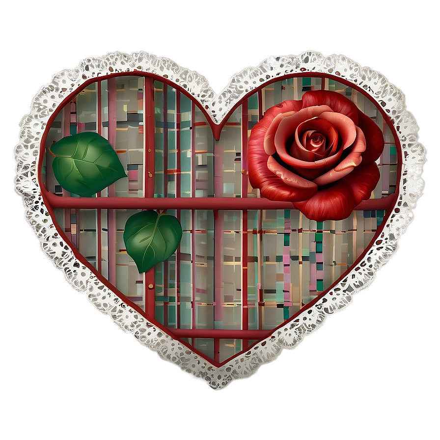 Happy Valentines Day Lace Png Tjw PNG Image