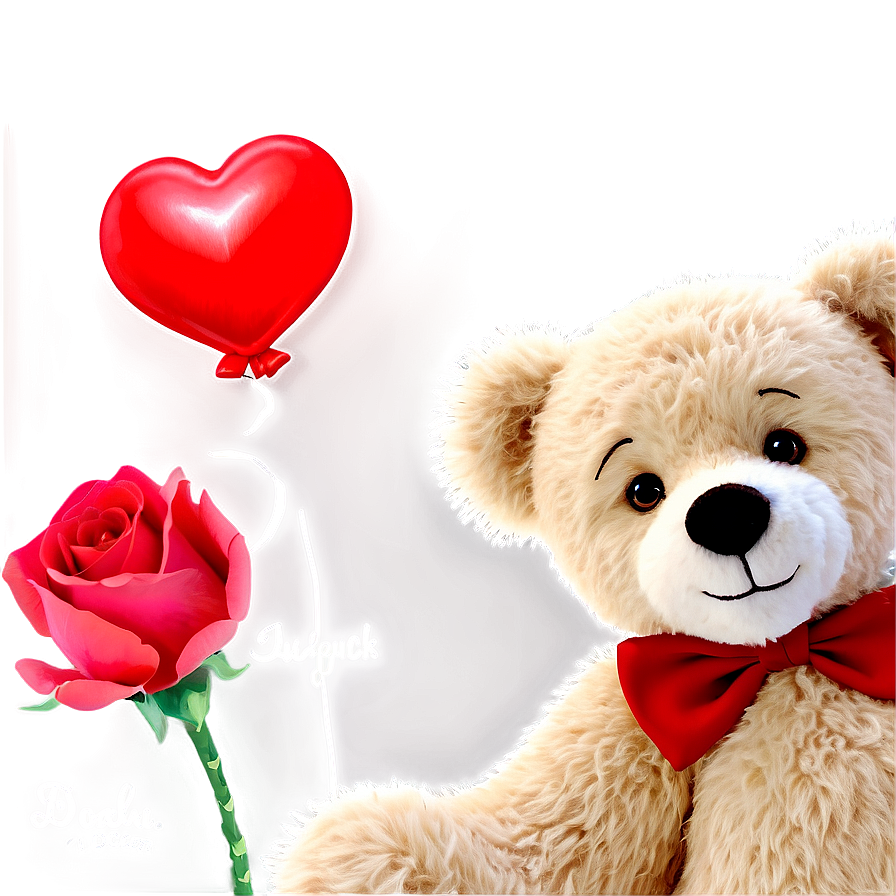 Happy Valentines Day Teddy Bear Png 57 PNG Image