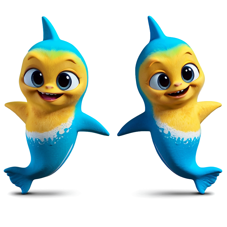 Happy Yellow Baby Shark Dance Png Sjq PNG Image