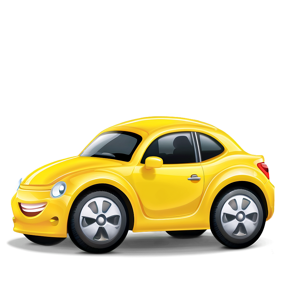 Happy Yellow Car Cartoon Png 06292024 PNG Image