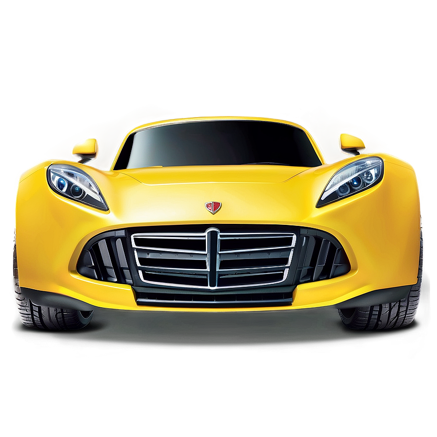 Happy Yellow Car Cartoon Png Hpm14 PNG Image