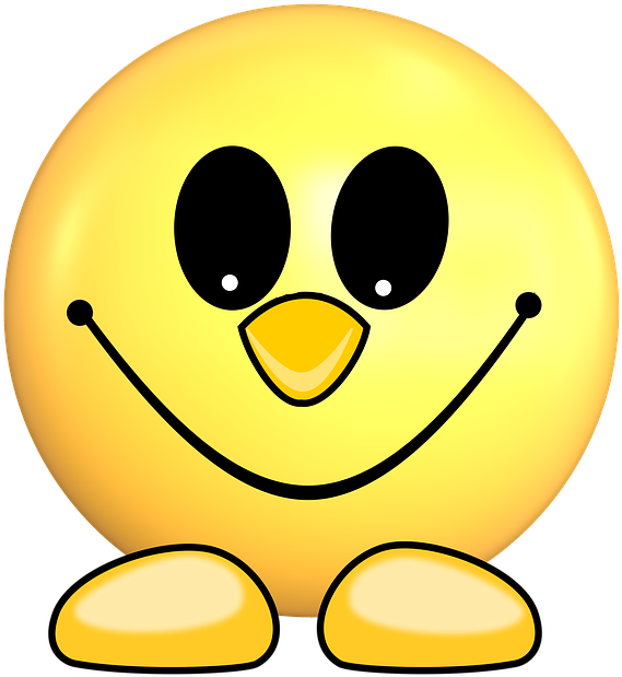 Happy Yellow Smiley Face Emoji.png PNG Image