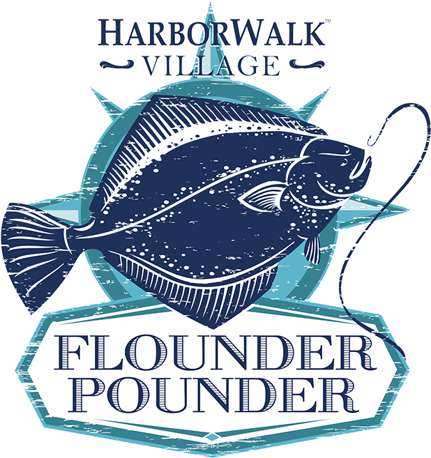 Harborwalk Village Flounder Pounder Logo PNG Image