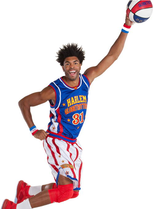 Harlem_ Globetrotter_ Player_ Action_ Shot.png PNG Image