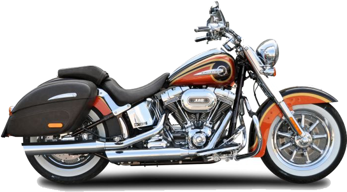 Harley Davidson Motorcycle Profile PNG Image