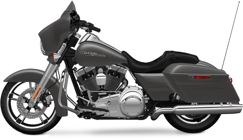 Harley Davidson Motorcycle Profile View PNG Image