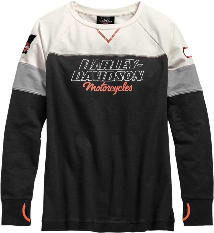 Harley Davidson Motorcycles Long Sleeve Shirt PNG Image