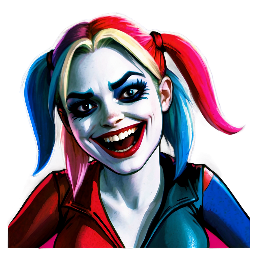 Harley Quinn Laughing Maniacally Png 2 PNG Image