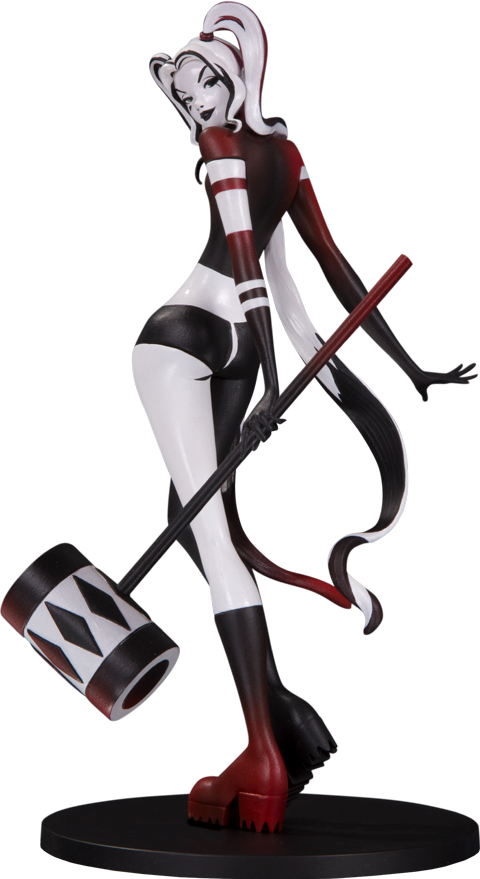 Harley Quinn Statue Pose PNG Image