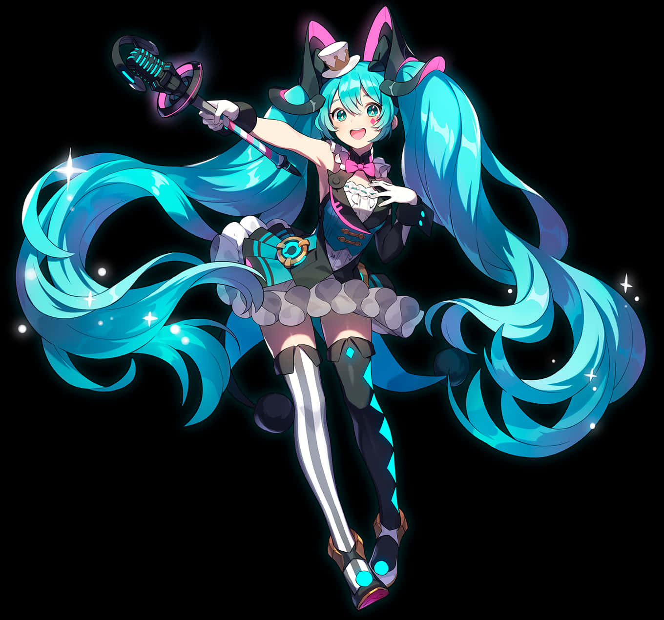 Hatsune Miku Virtual Diva Illustration PNG Image