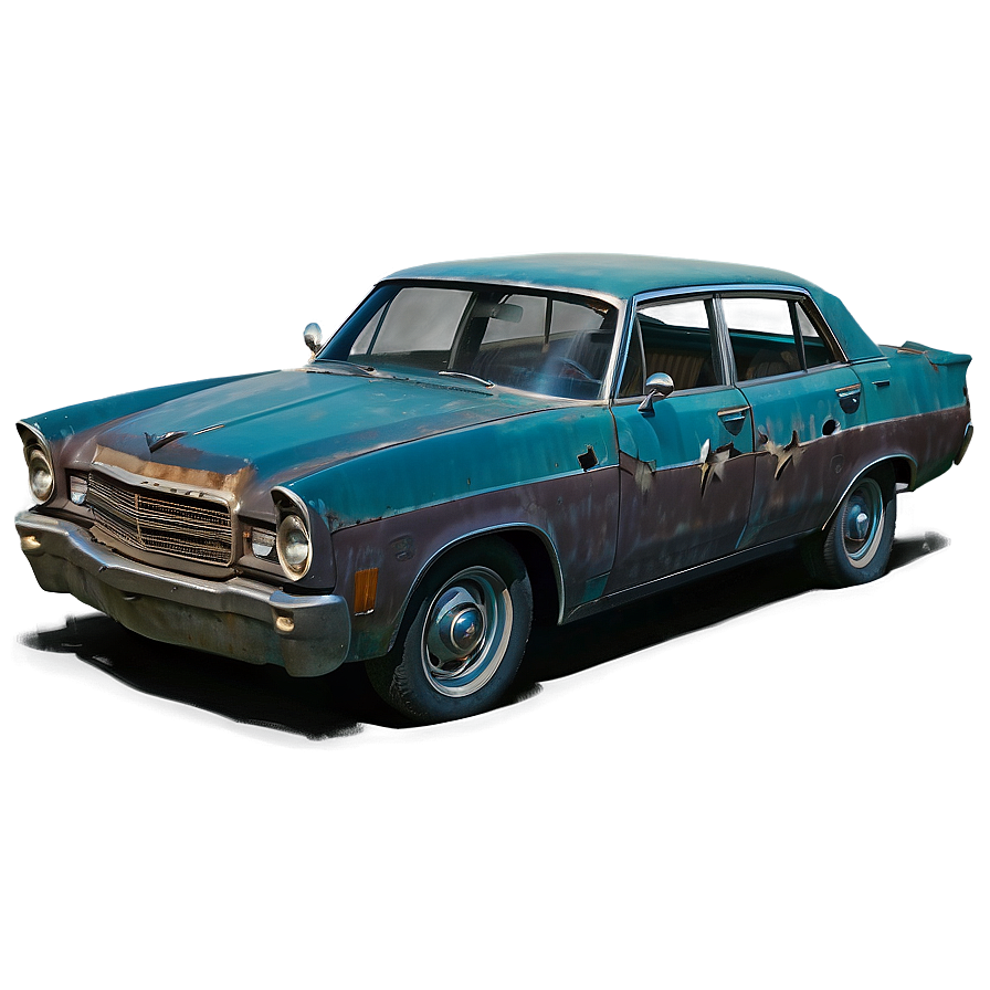 Haunted Abandoned Car Png 06202024 PNG Image