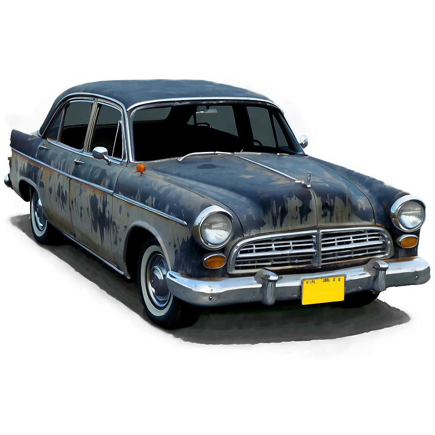 Haunted Abandoned Car Png Uxg PNG Image