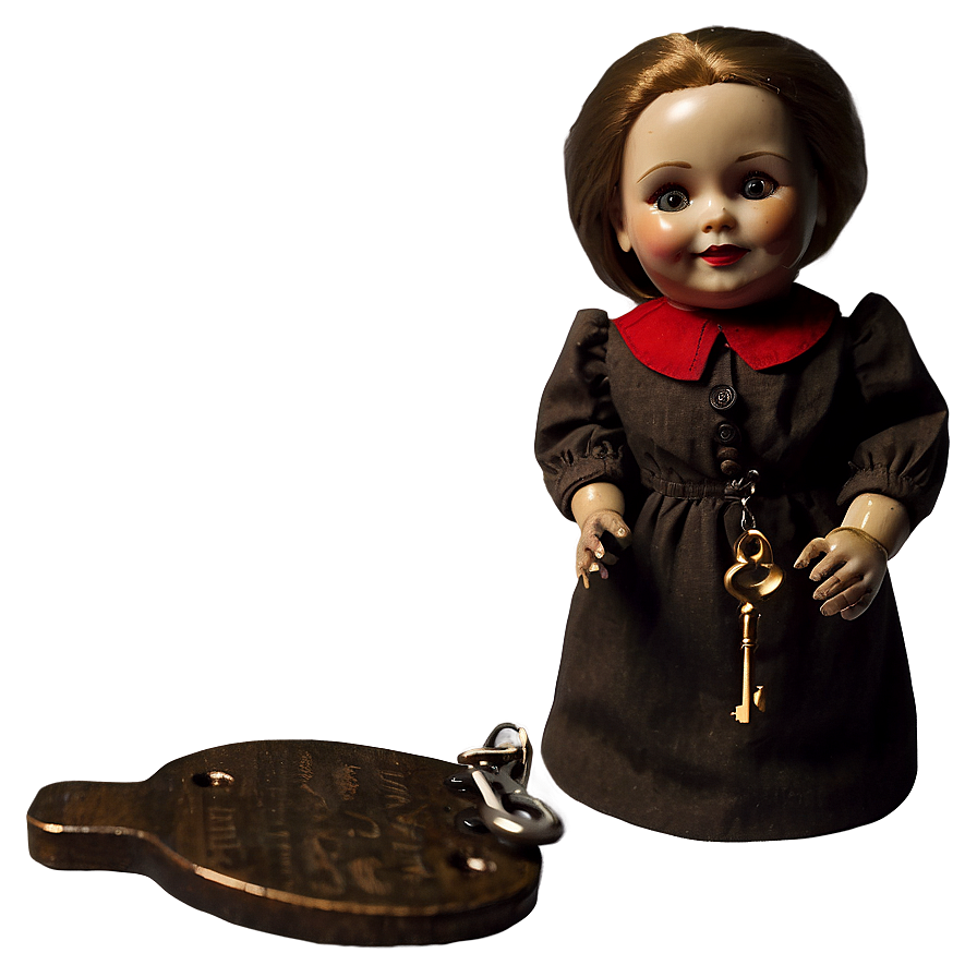 Haunted Doll With Key Png Wri PNG Image