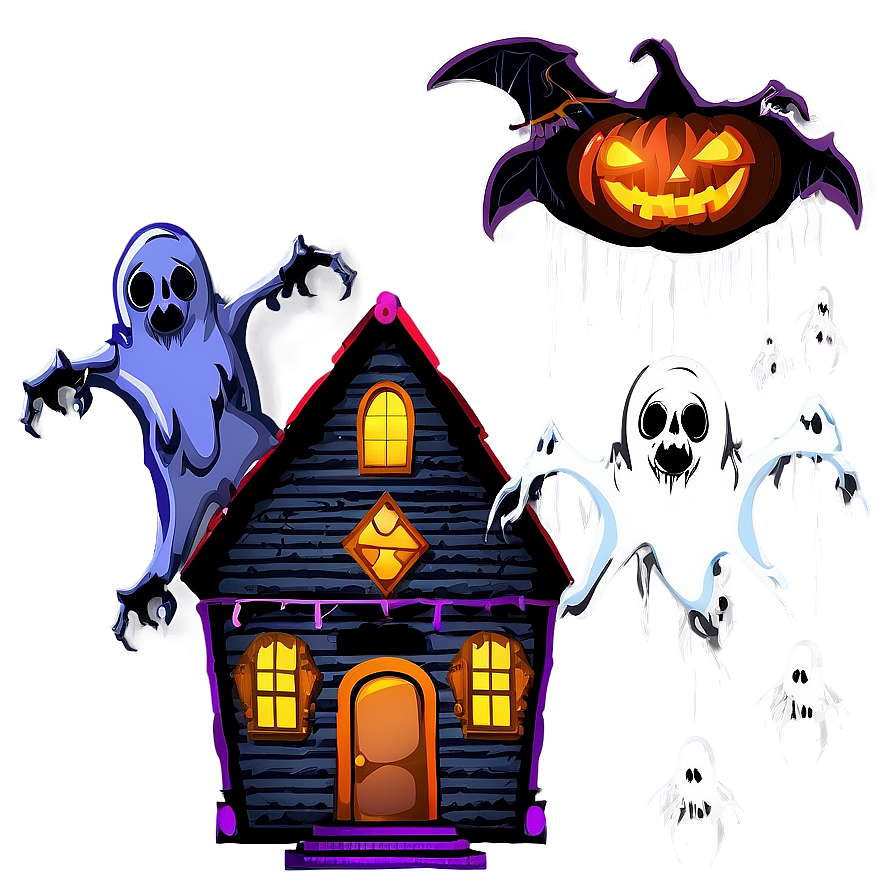 Haunted House Decorations Png 06212024 PNG Image