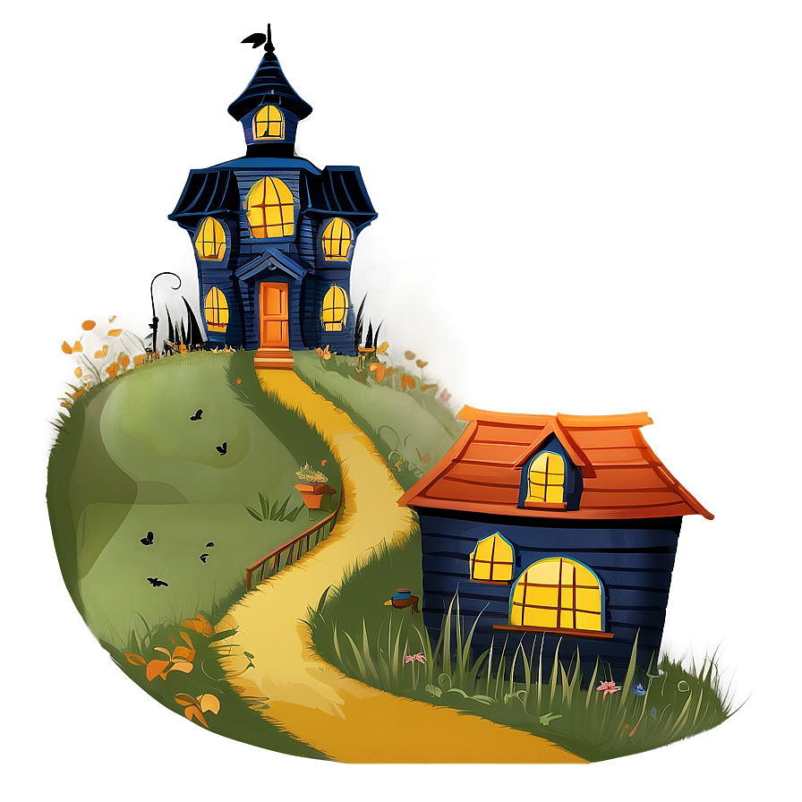 Haunted House On Hill Png Rls77 PNG Image